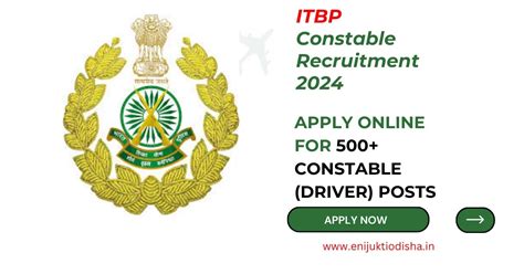 ITBP Constable Recruitment 2024: Apply Online for 500+ Constable ...