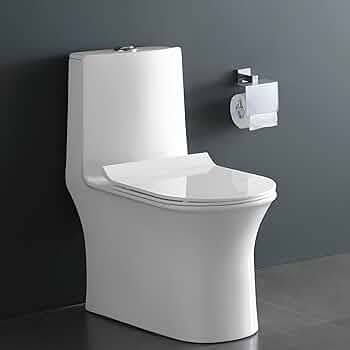 Clay Plus Platinium Grade Ceramic Cotton White Glossy Commode for ...