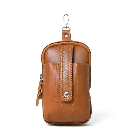 Jet-Set Organizer: Leather Phone Pouch — MaheTri