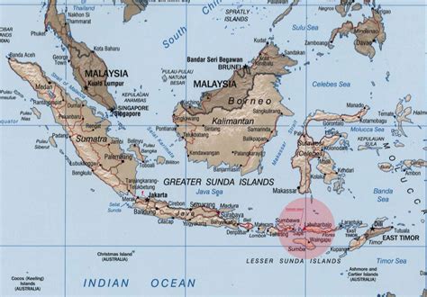 Komodo Island Map