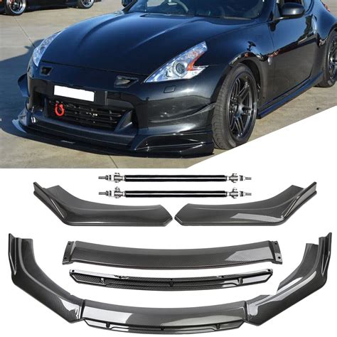 For Nissan 370Z 350Z / Front Bumper Lip Splitter Chin Spoiler Carbon Fiber | eBay