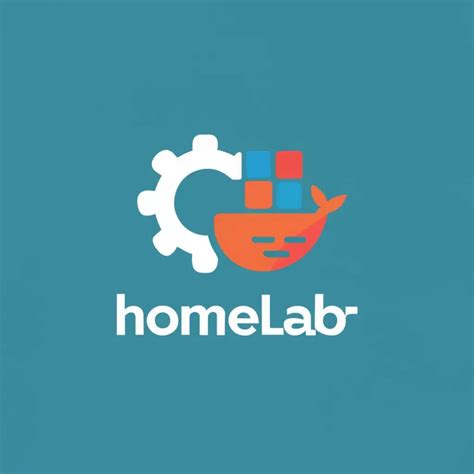 LOGO Design for Homelab Innovative Fusion of Proxmox and Docker with ...