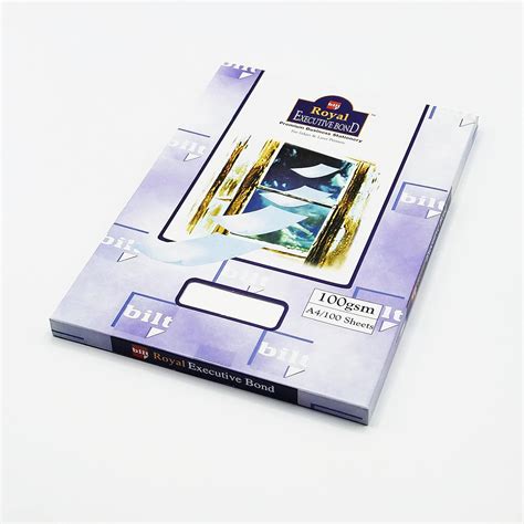 Bilt Royal Executive Bond Paper - A4, 100 Sheets, 100 GSM, White ...
