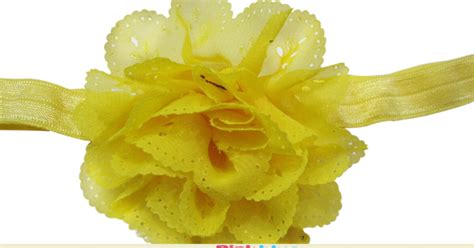 Gorgeous Yellow Hair Band for Toddlers in India with Designer Net Flower