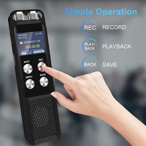 136GB Digital Voice Recorder: Voice Activated Recorders with Playback ...