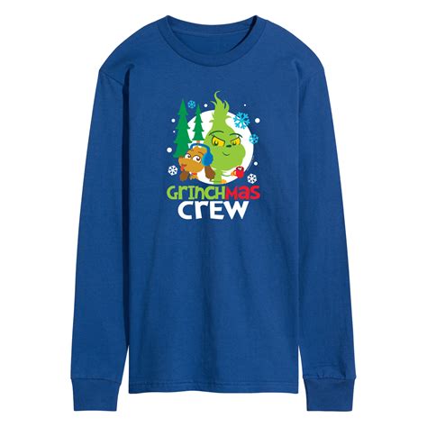 Dr. Seuss The Grinch - Little Grinch - Grinchmas Crew - Men's Long ...