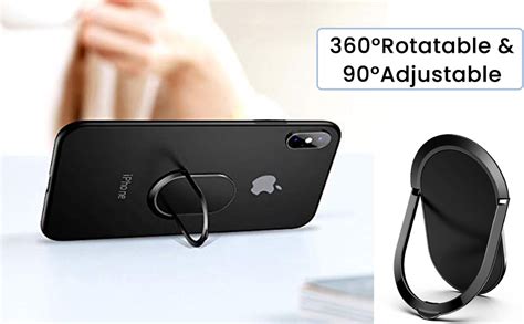 KolorFish Super Thin Tabletop Metal Mobile Phone Finger Ring Stand ...