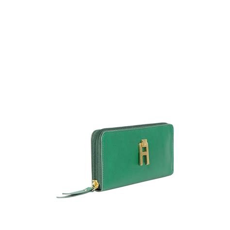 Buy Green Sangria W1 Zip Around Wallet Online - Hidesign