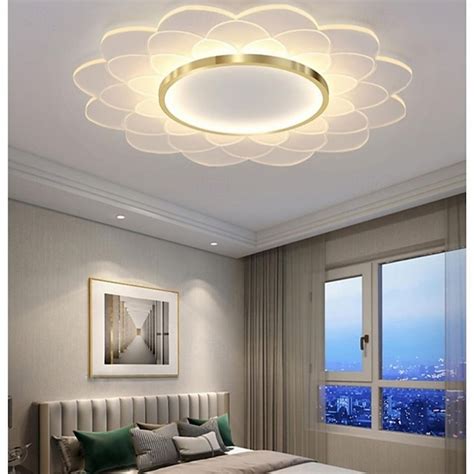 LED Ceiling Light Stepless Dimming 40/50/60cm 1-Light Luxury Flower ...