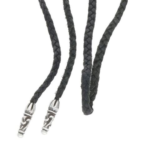 Chrome Hearts Chrome Hearts Leather Braid Necklace | Grailed