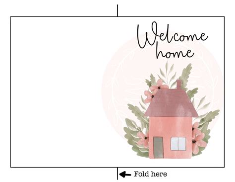 Welcome Home Card Printable