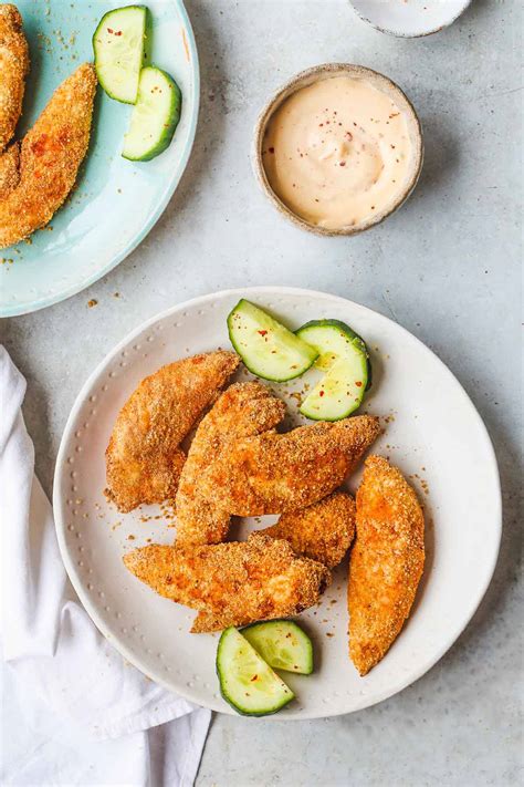 Crispy Air Fryer Chicken Tenders | Little Sunny Kitchen