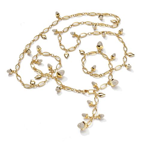 Tamara Comolli MIKADO Halskette mit Diamant-Pavé - N-M-100-p-yg