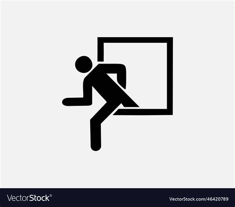 Image result for Escape Man Sign Icon