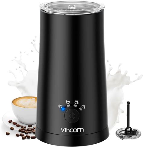 Vihoom Milk Frother Machine Electric Milk Frother and Warmer, 4 in 1 ...
