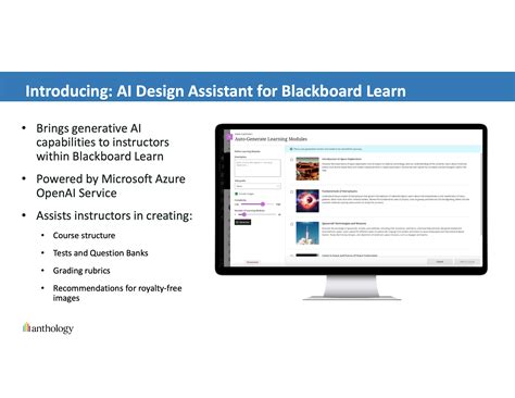 Introducing: AI Design Assistant for Blackboard Learn