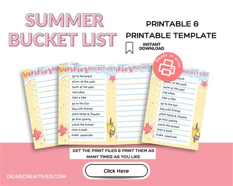 Bucket List Template