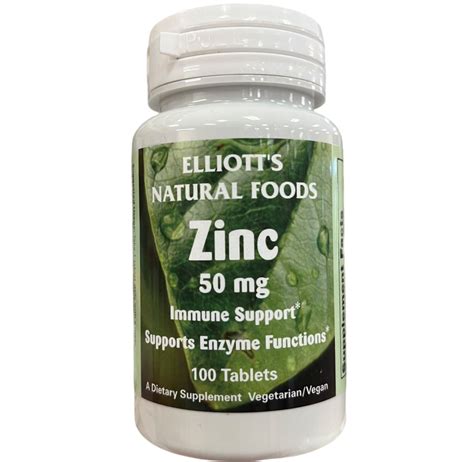 Zinc 50 mg - Elliotts Vitamins