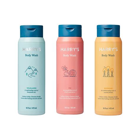 Amazon.com : Harry's Men's Body Wash Shower Gel, Variety - Stone, Fig ...