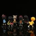 AG MOTO Demon Slayer Anime Action Figures Set 6.5 to 7cm Tanjiro ...