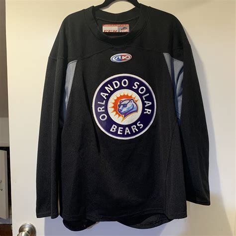 *RARE* Orlando Solar Bears ECHL Black Practice Jersey - USA SHIPPING ...