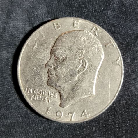 1974 One Dollar Liberty Eisenhower Coin Flying Eagle Authentic - No ...