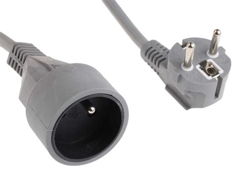RS PRO | RS PRO 5 m 1 Socket Type E Extension Lead, 250V | 296-387 | RS