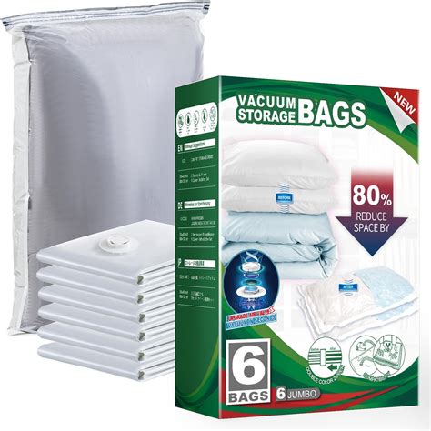 Amazon.com: TAILI 4 Pack Vacuum Storage Bags, Jumbo Vacuum Seal Bags ...