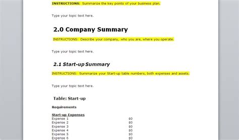 Business Plan Outline Template 的图像结果