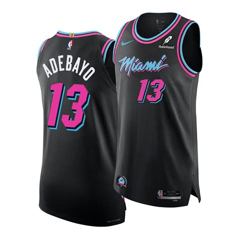 Bam Adebayo Nike Original Vice Nights Authentic Jersey |Miami HEAT| Jersey