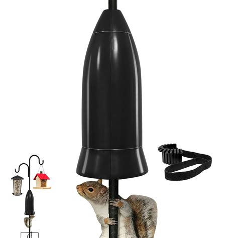 Squirrel Baffle For Bird Feeder Pole Installation Without Removing Pole ...