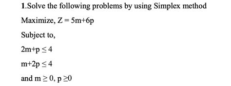 Image result for Simplex Method Problems