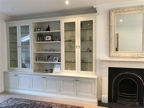 Custom-made Lounge Display Cabinet - Hand Painted Shaker Doors