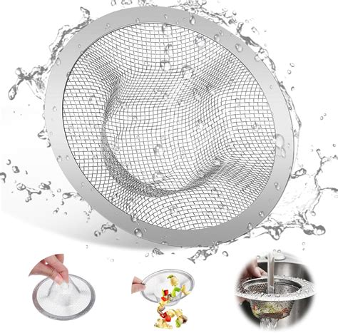 Amazon.com: 20 PCS Mesh Sink Strainer, 4.5" Diameter Stainless Steel ...