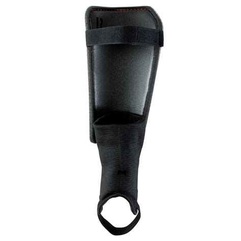 F140 Kids' Football Shin Pad (Detachable Ankle Pad) - Grey/Orange