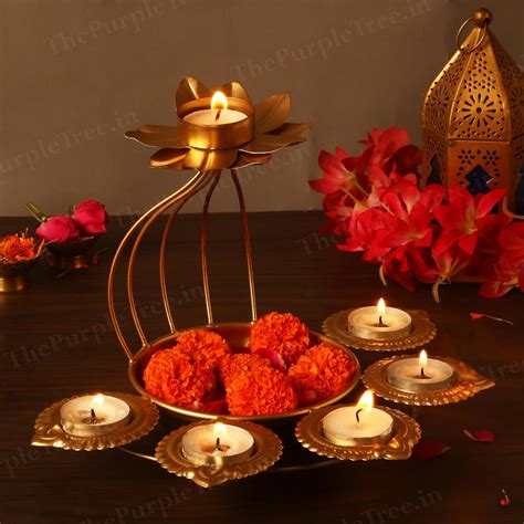Beautiful Floral Diya Urli Bowl – The Purple Tree