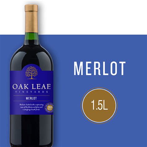 Oak Leaf® Vineyards Merlot Red Wine – 1.5L, American – Walmart ...