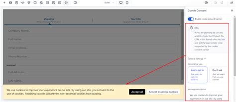 Cookie Consent Feature in Funnel and Website Builder | SS Smart System ...