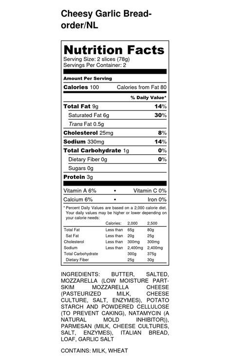 Cheesy Garlic Bread - What a Crock Meals to Go LLC