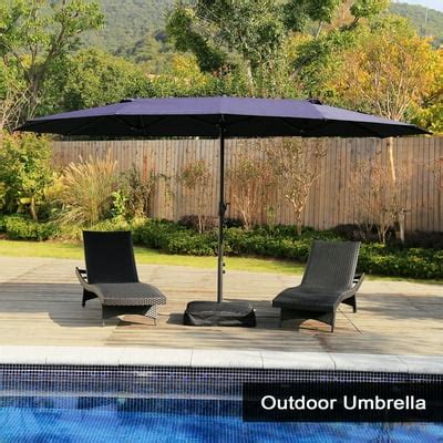 15 ft Market Outdoor Umbrella Double-Sided Aluminum India | Ubuy