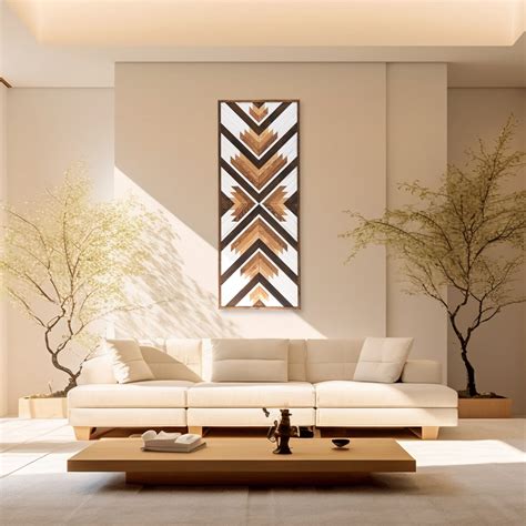 Geometric Handmade Wood Wall Art,extra Large Wood Wall Art, Aztec ...