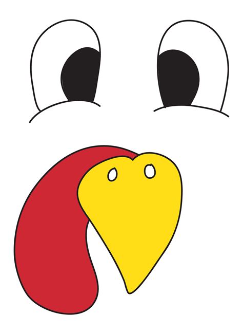 Printable Turkey Template Cut Outs