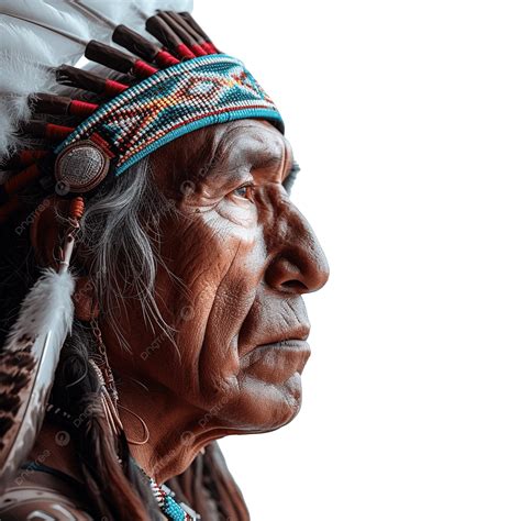Native American Indian Chief Side View, Native American, Chief, Indian ...