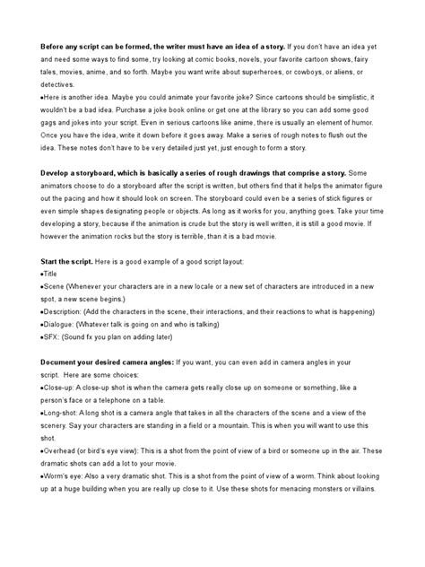 Image result for Cartoon Script Writing