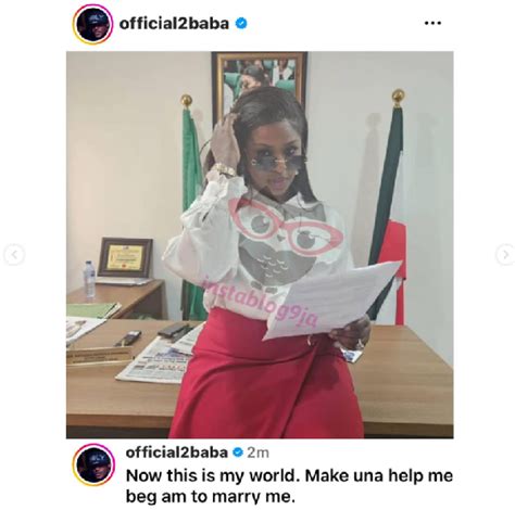 ‘I love and want to marry her’ – 2Baba publicly confirms new ...