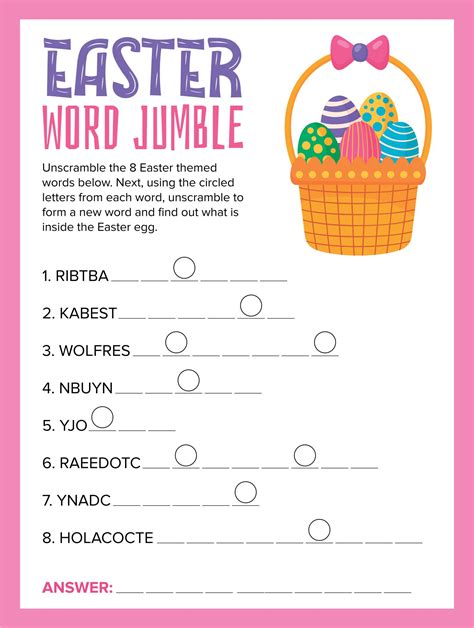 6 Best Images of Printable Jumble Word Puzzle Pages - Free Printable ...
