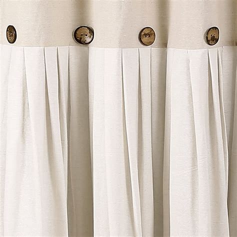Linen Button Shower Curtain | Lush Decor | www.lushdecor.com – LushDecor