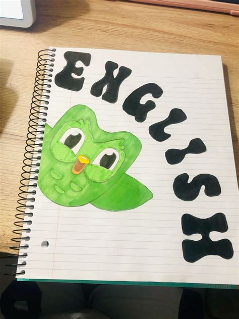 Portada de Inglés (Duolingo) en 2025 | Easy drawing tutorial, Portadas ...