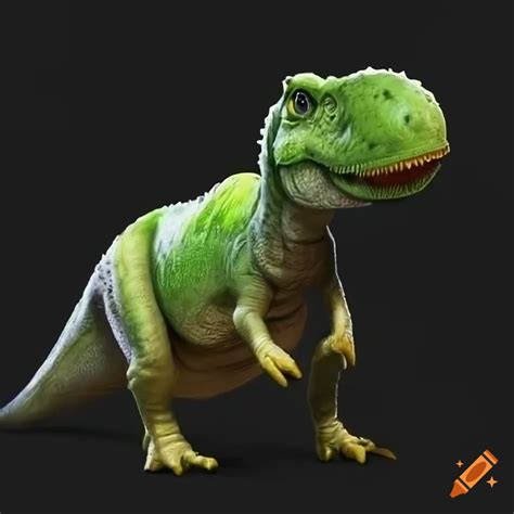 Realistic yoshi dinosaur character on Craiyon