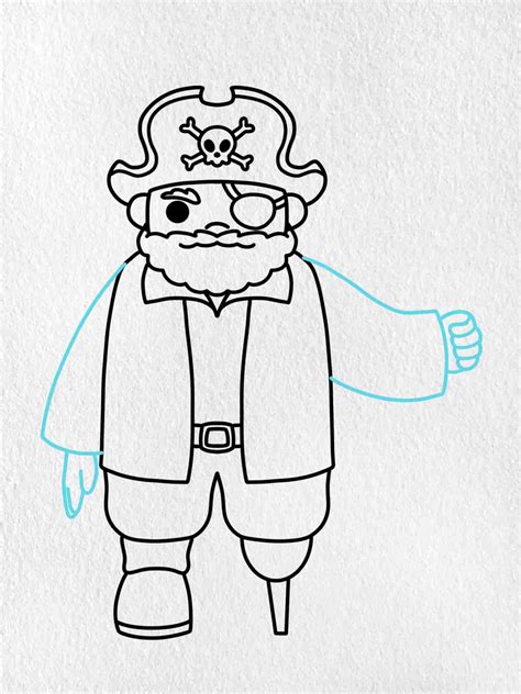 Pirate Drawing (easy) - HelloArtsy